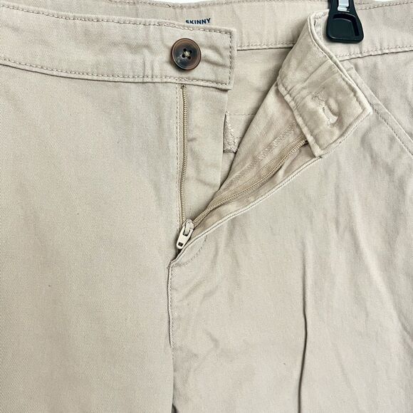 Old Navy Girls Plus Size 18 Tan Khaki Stretch Skinny Leg School Uniform Pants - Picture 7 of 11